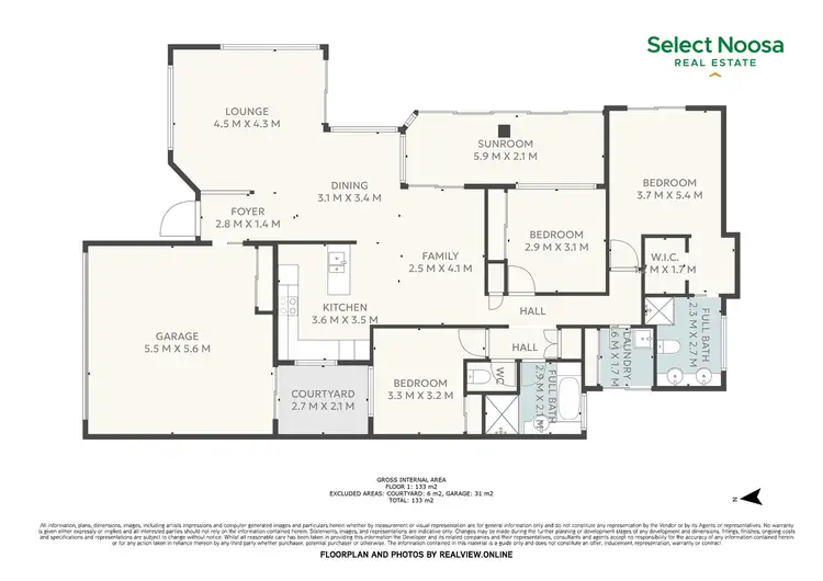 Floorplan of Homely house listing, 11 Raven Way, Noosaville QLD 4566