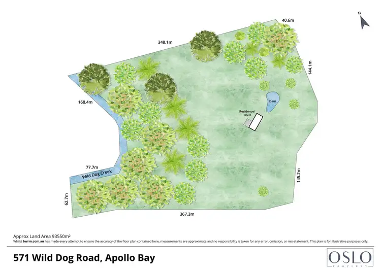 Floorplan of Homely land listing, 571 Wild Dog Road, Apollo Bay VIC 3233