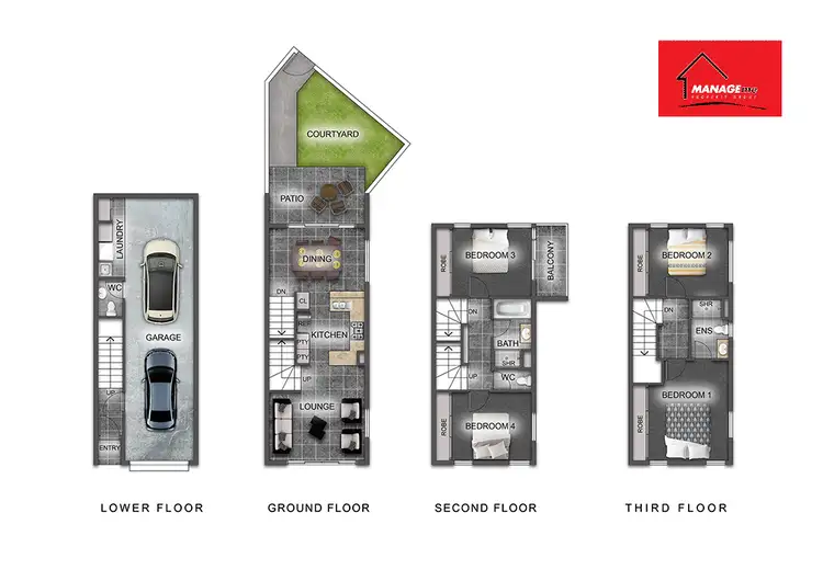 Floorplan of Homely townhouse listing, 34/1 NEVERTIRE STREET, Lawson ACT 2617