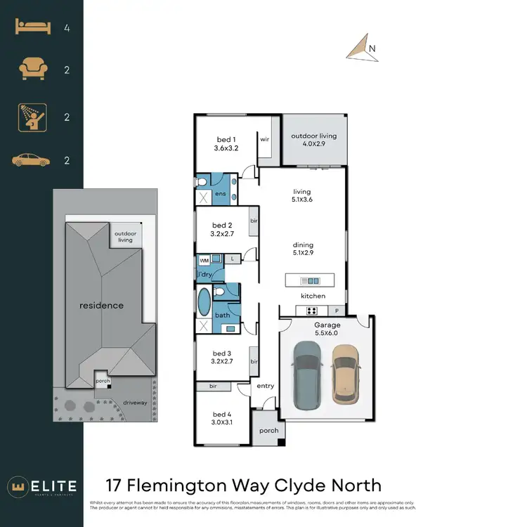 Floorplan of Homely house listing, 17 Flemington Way, Clyde North VIC 3978