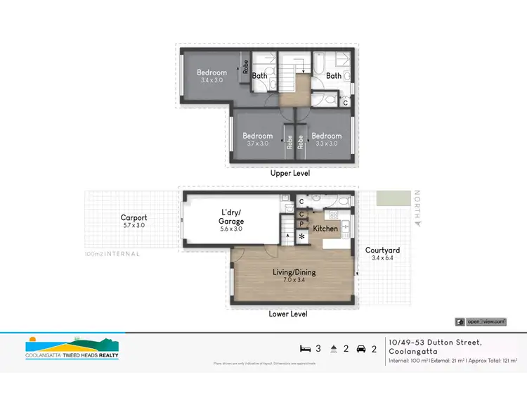 Floorplan of Homely townhouse listing, 10/49 Dutton Street, Coolangatta QLD 4225