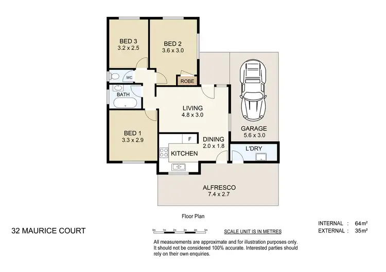 Floorplan of Homely house listing, 32 Maurice Court, Eagleby QLD 4207