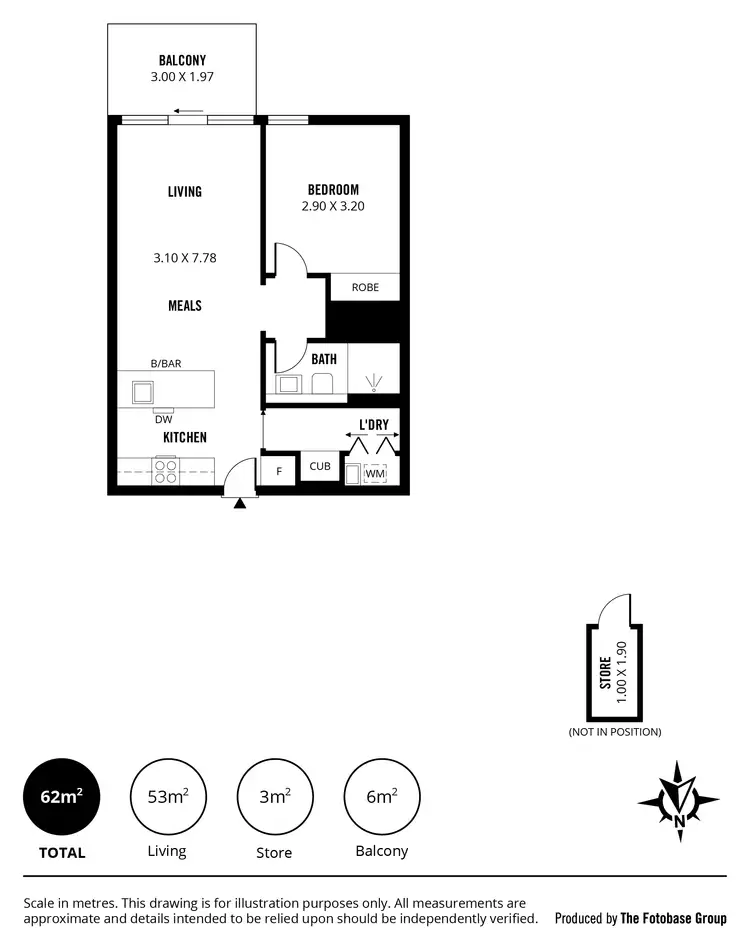 Floorplan of Homely apartment listing, 1407/29 Angas Street, Adelaide SA 5000