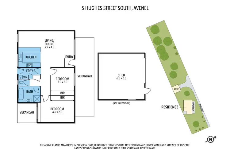 Floorplan of Homely house listing, 5 Hughes Street South, Avenel VIC 3664