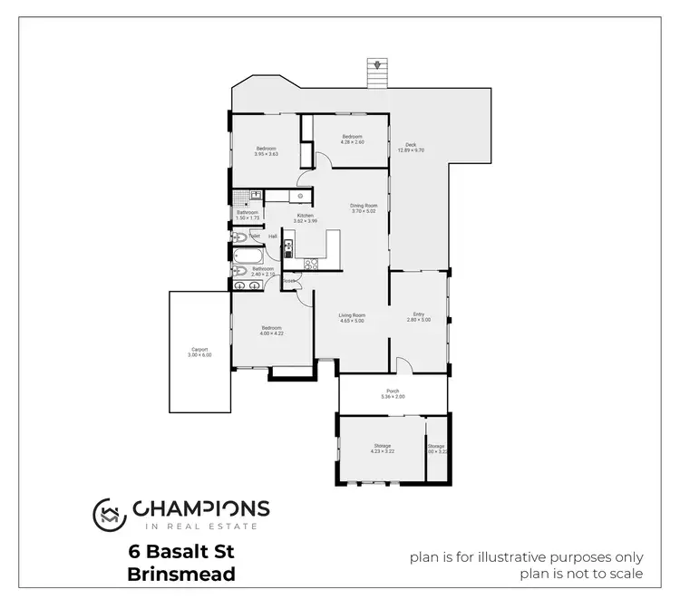 Floorplan of Homely house listing, 6 Basalt Street, Brinsmead QLD 4870