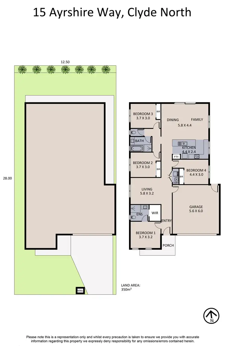 Floorplan of Homely house listing, 15 Ayrshire Way, Clyde North VIC 3978