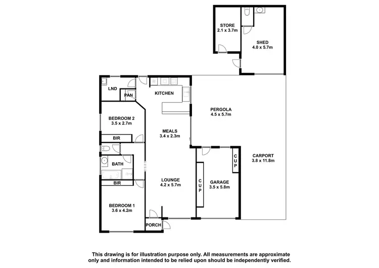 Floorplan of Homely house listing, 7 Sherbrook Close, Mount Gambier SA 5290