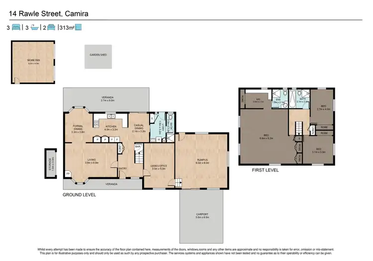 Floorplan of Homely house listing, 14 Rawle Street, Camira QLD 4300