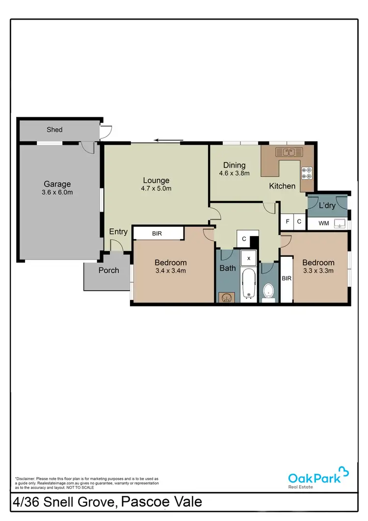 Floorplan of Homely villa listing, 4/36 Snell Grove, Pascoe Vale VIC 3044