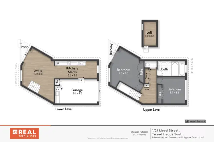 Floorplan of Homely unit listing, 1/21 Lloyd Street, Tweed Heads South NSW 2486