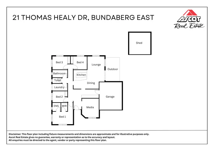 Floorplan of Homely house listing, 21 Thomas Healy Drive, Bundaberg East QLD 4670