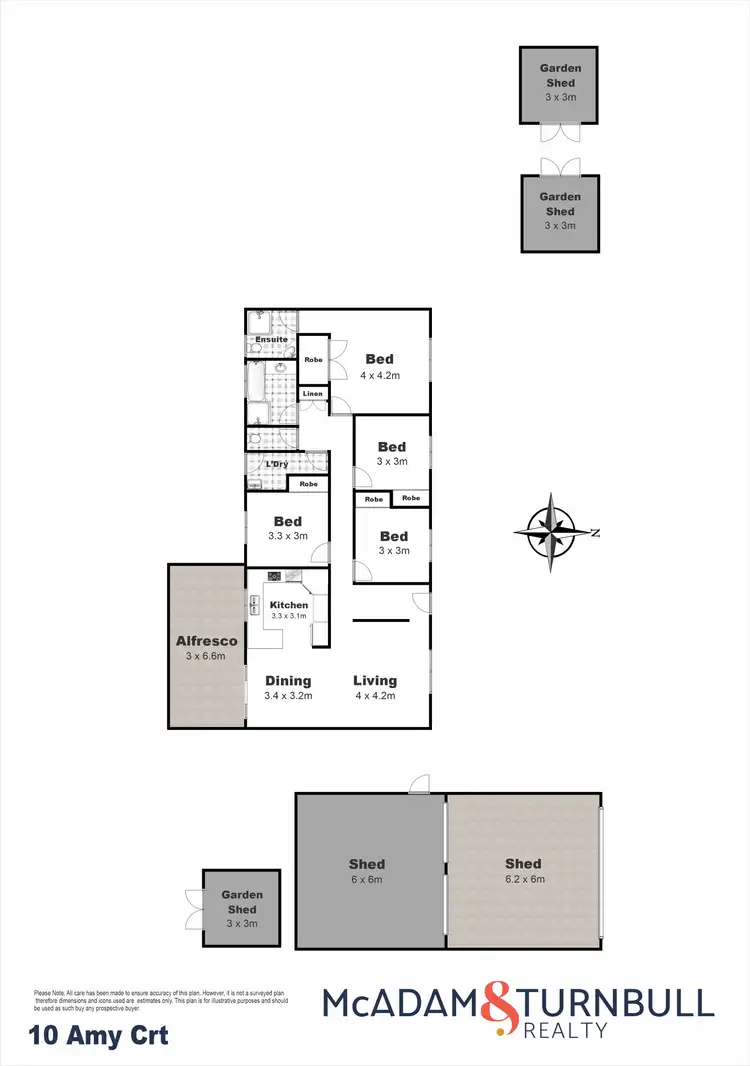 Floorplan of Homely house listing, 10 Amy Court, Westbrook QLD 4350