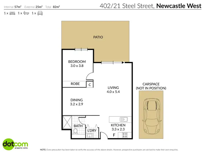 Floorplan of Homely unit listing, 402/21 Steel Street, Newcastle West NSW 2302