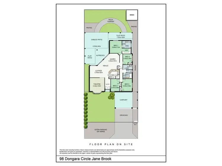 Floorplan of Homely house listing, 98 Dongara Circle, Jane Brook WA 6056
