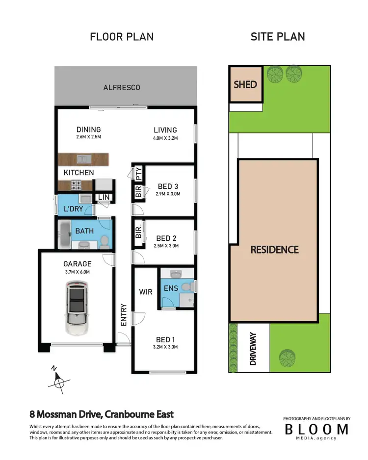 Floorplan of Homely house listing, 8 Mossman Drive, Cranbourne East VIC 3977