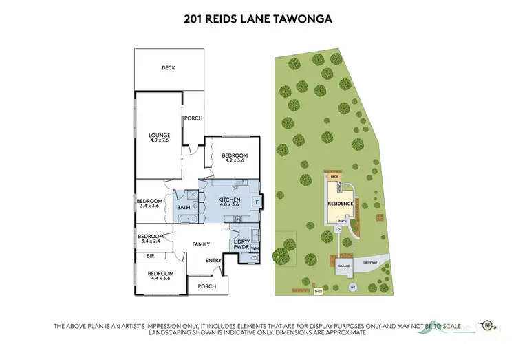 Floorplan of Homely house listing, 201 Reids Lane, Tawonga VIC 3697