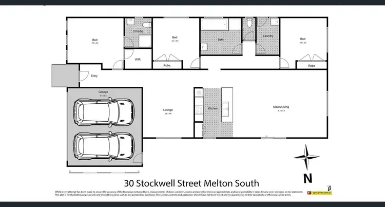 Floorplan of Homely house listing, 30 Stockwell Street, Melton South VIC 3338
