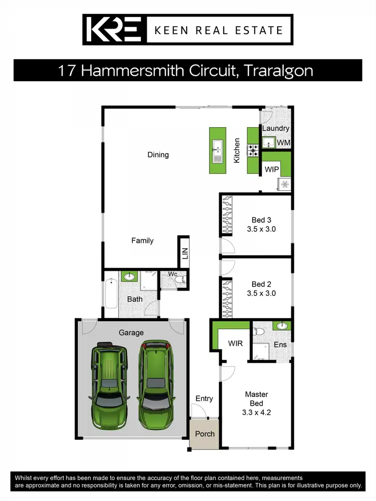 Floorplan of Homely house listing, 17 Hammersmith Circuit, Traralgon VIC 3844