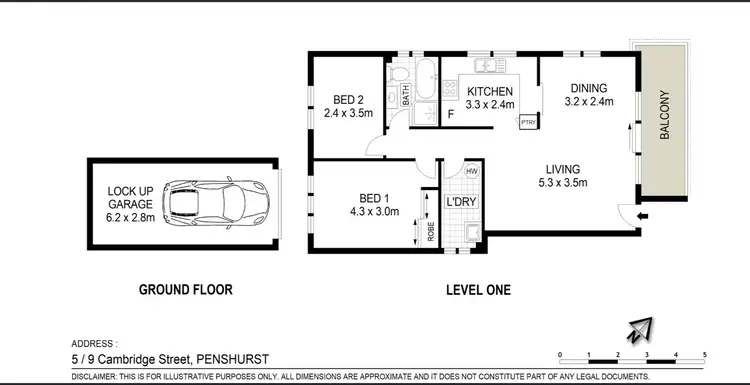 Floorplan of Homely unit listing, 5/9 Cambridge Street, Penshurst NSW 2222