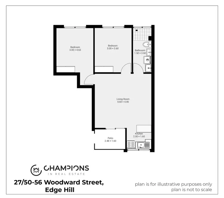 Floorplan of Homely unit listing, 27/50-56 Woodward Street, Edge Hill QLD 4870