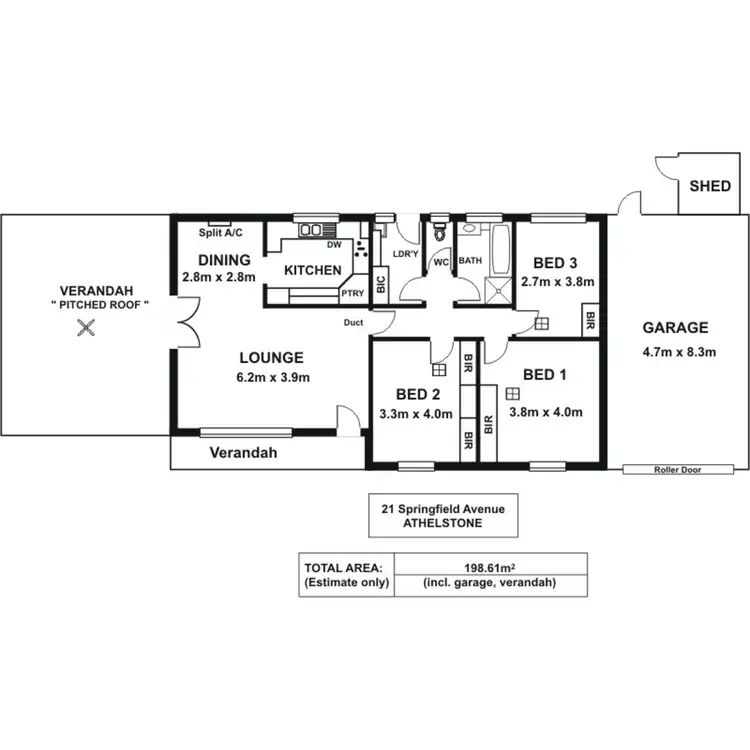 Floorplan of Homely house listing, 21 Springfield Avenue, Athelstone SA 5076