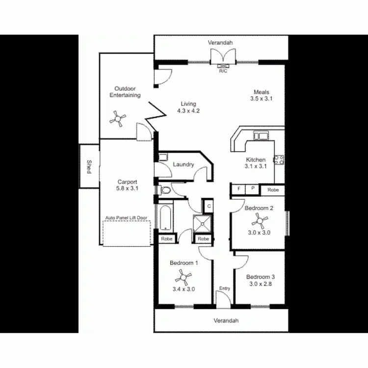 Floorplan of Homely house listing, 36 Claremont Road, Golden Grove SA 5125