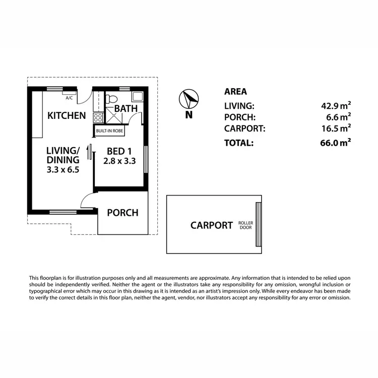 Floorplan of Homely unit listing, 5/95 First Avenue, St Peters SA 5069