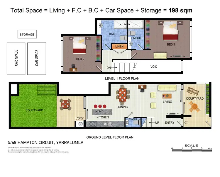 Floorplan of Homely townhouse listing, 5/49 Hampton Circuit, Yarralumla ACT 2600
