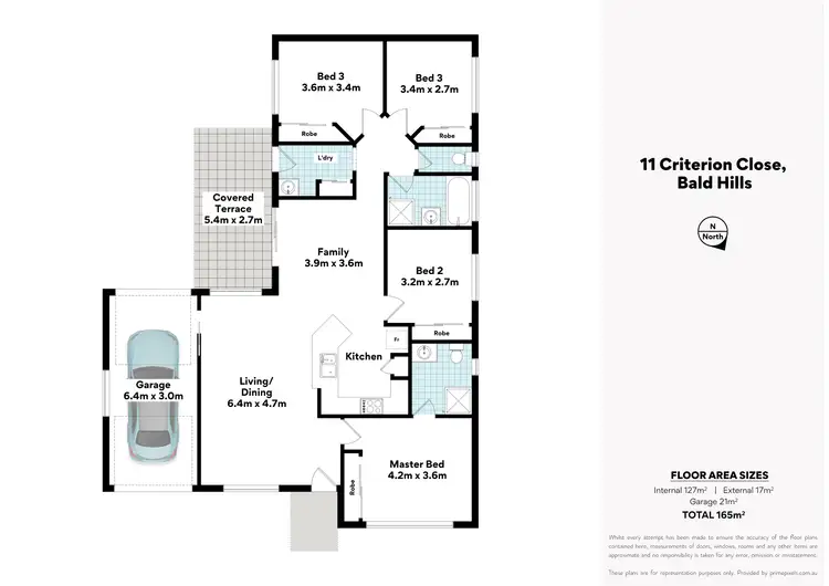 Floorplan of Homely house listing, 11 Criterion Close, Bald Hills QLD 4036