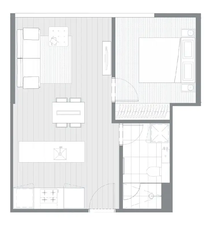 Floorplan of Homely apartment listing, 4007/135 A'Beckett Street, Melbourne VIC 3000