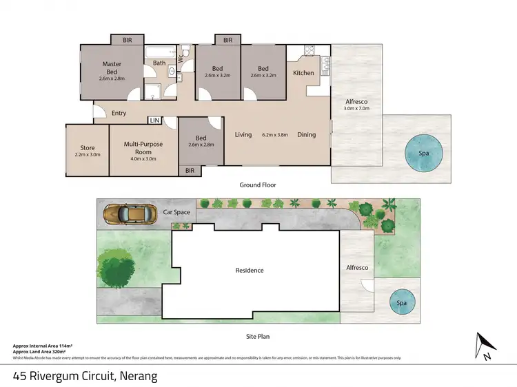 Floorplan of Homely house listing, 45 Rivergum Drive, Nerang QLD 4211