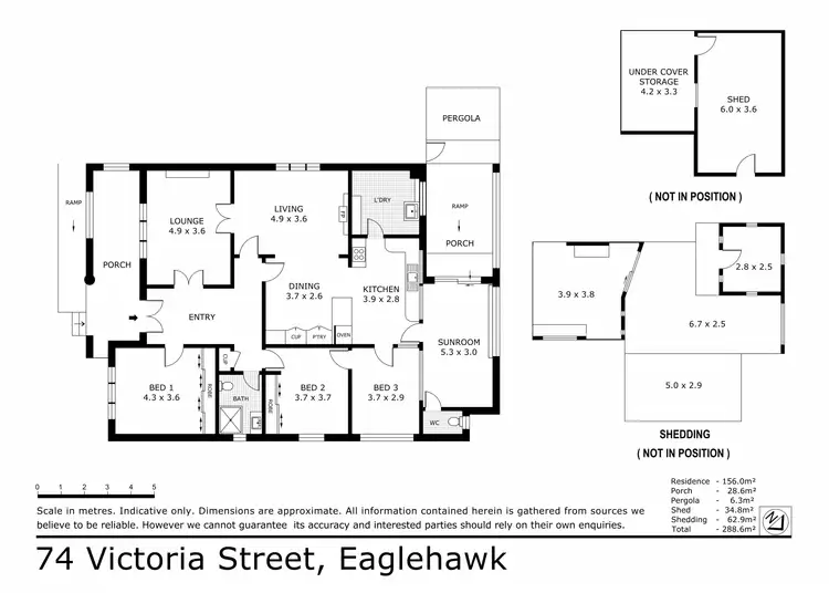 Floorplan of Homely house listing, 74 Victoria Street, Eaglehawk VIC 3556
