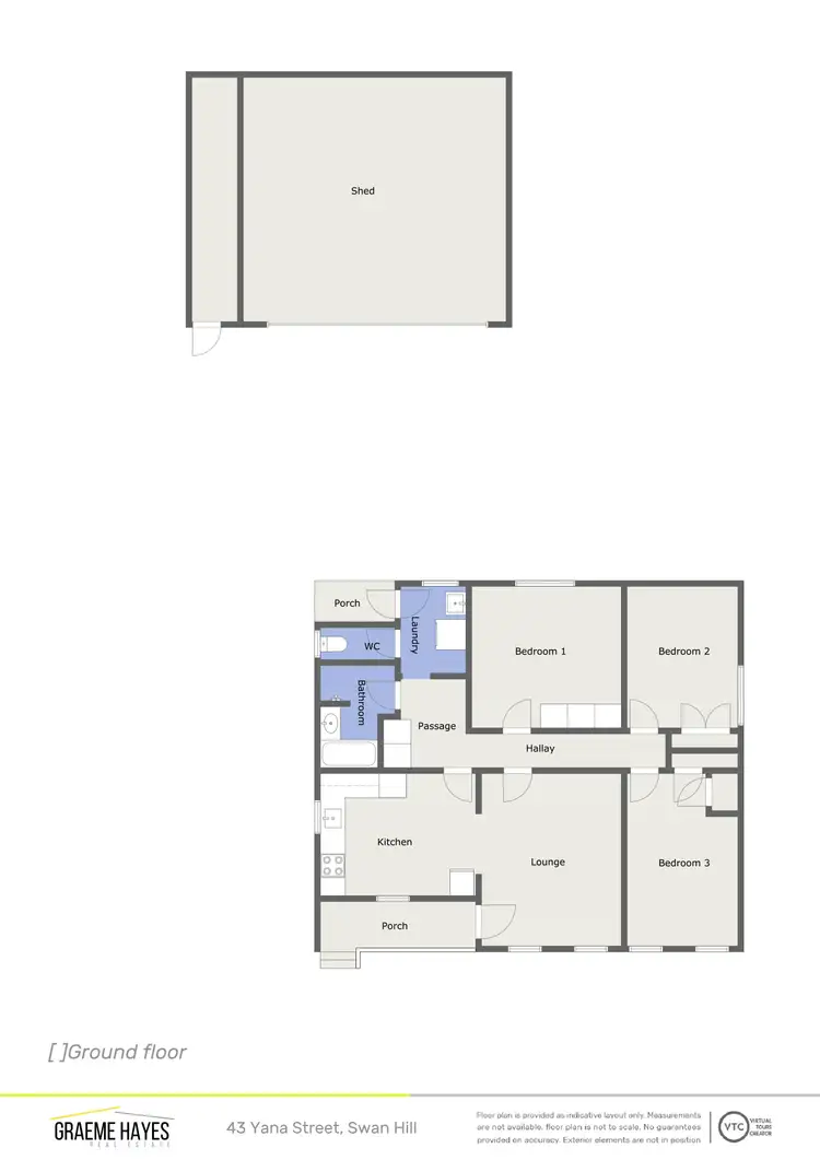 Floorplan of Homely house listing, 43 Yana Street, Swan Hill VIC 3585