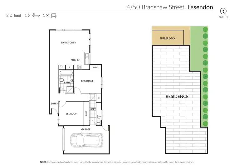 Floorplan of Homely villa listing, 4/50 Bradshaw Street, Essendon VIC 3040