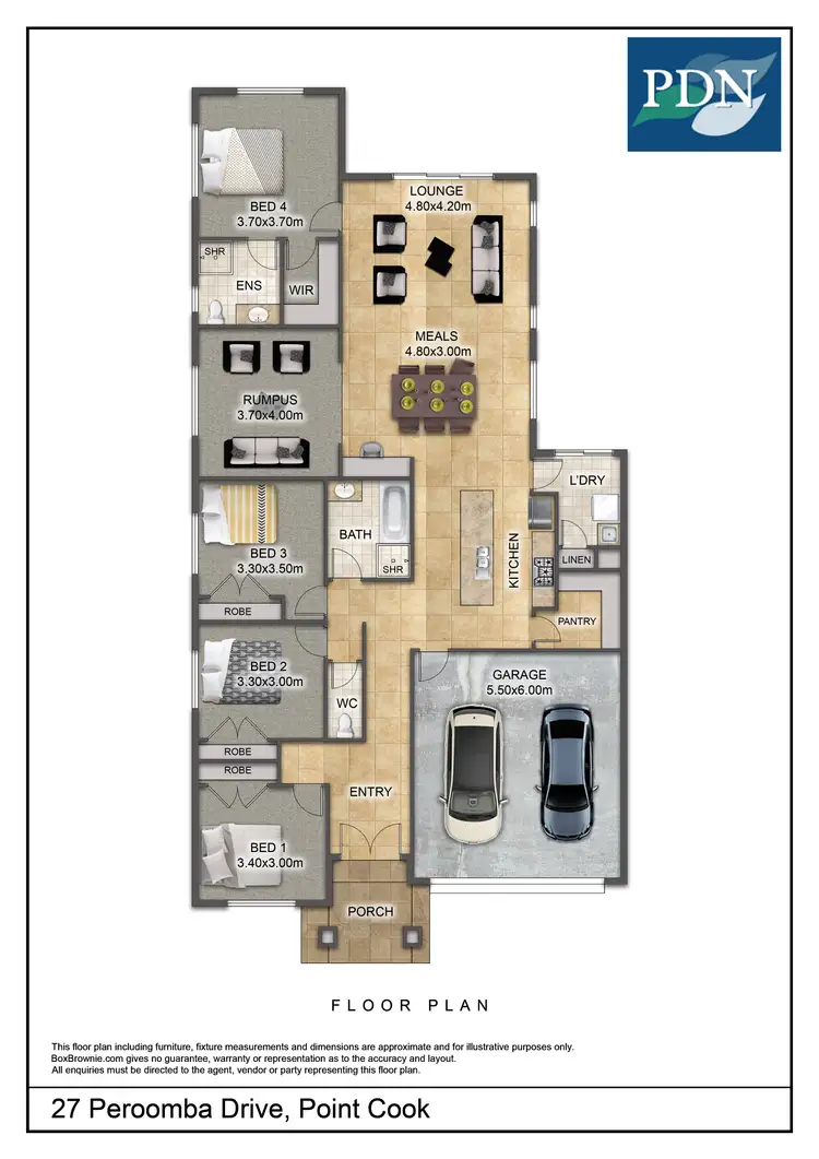 Floorplan of Homely house listing, 27 Peroomba Drive, Point Cook VIC 3030