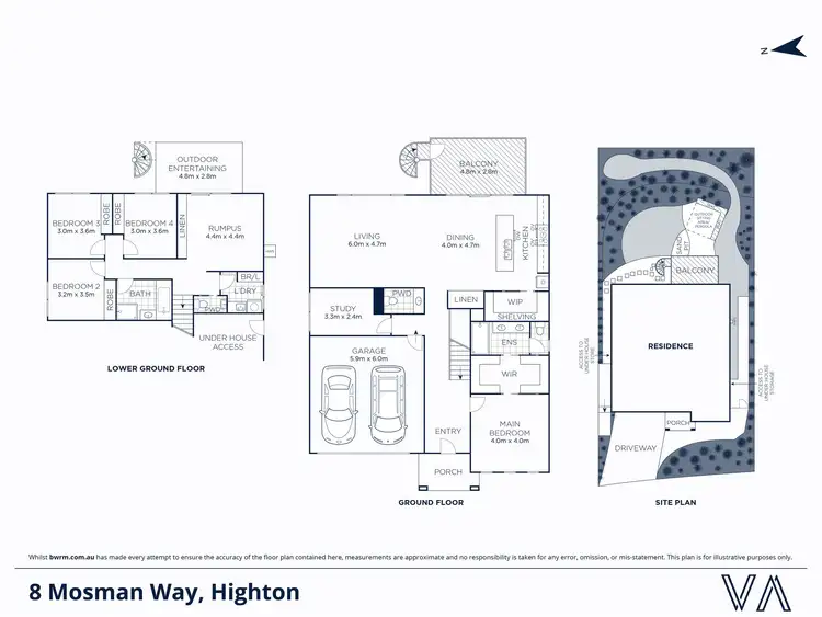 Floorplan of Homely house listing, 8 Mosman Way, Highton VIC 3216