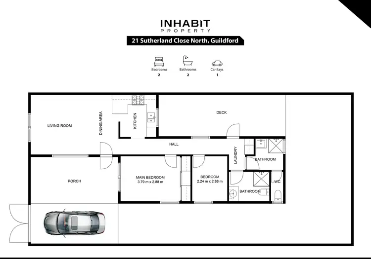 Floorplan of Homely house listing, 21 Sutherland Close North, Guildford WA 6055