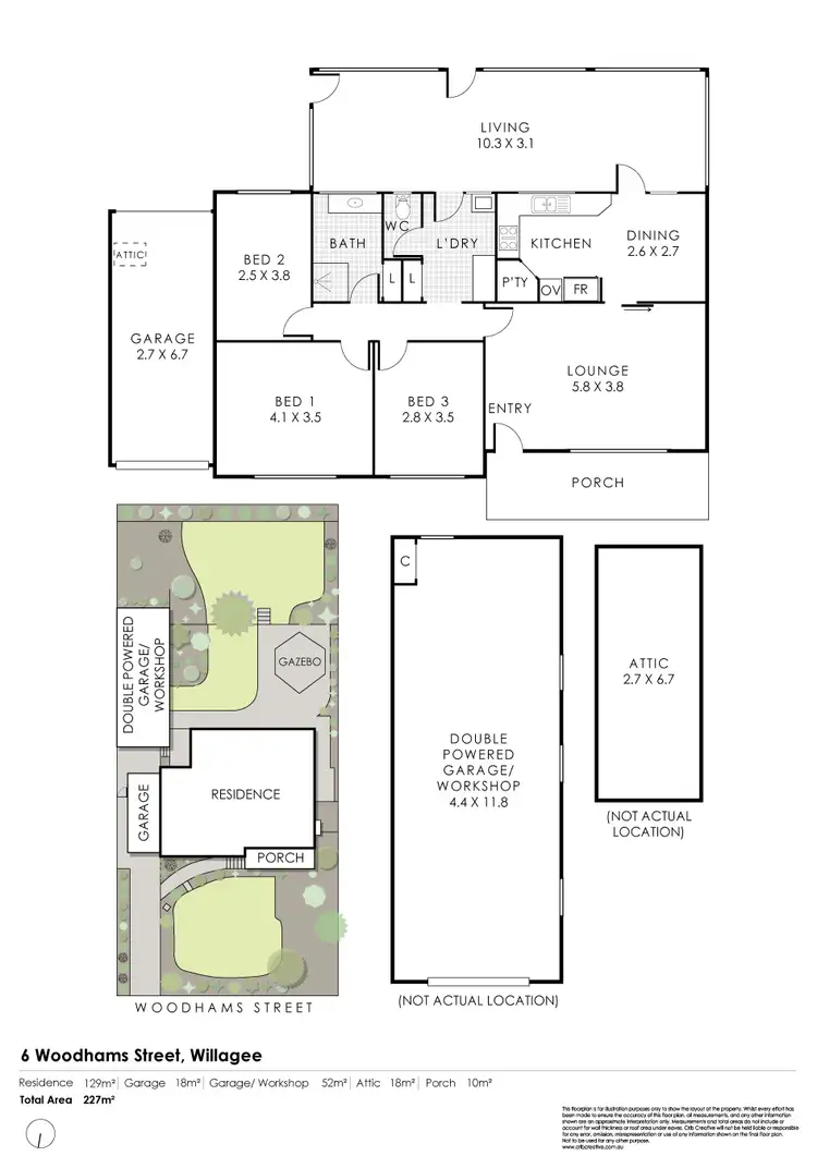 Floorplan of Homely house listing, 6 Woodhams Street, Willagee WA 6156