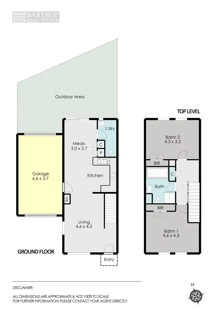 Floorplan of Homely townhouse listing, 14 DOMAIN GARDENS, Sebastopol VIC 3356