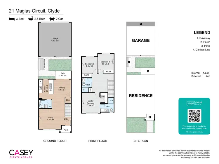 Floorplan of Homely house listing, 21 Magias Circuit, Clyde VIC 3978