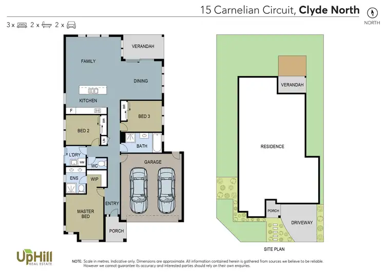 Floorplan of Homely house listing, 15 Carnelian Circuit, Clyde North VIC 3978
