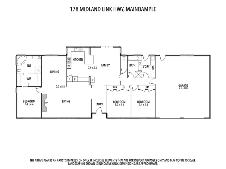 Floorplan of Homely rural property listing, 178 Midland Link Highway, Maindample VIC 3723