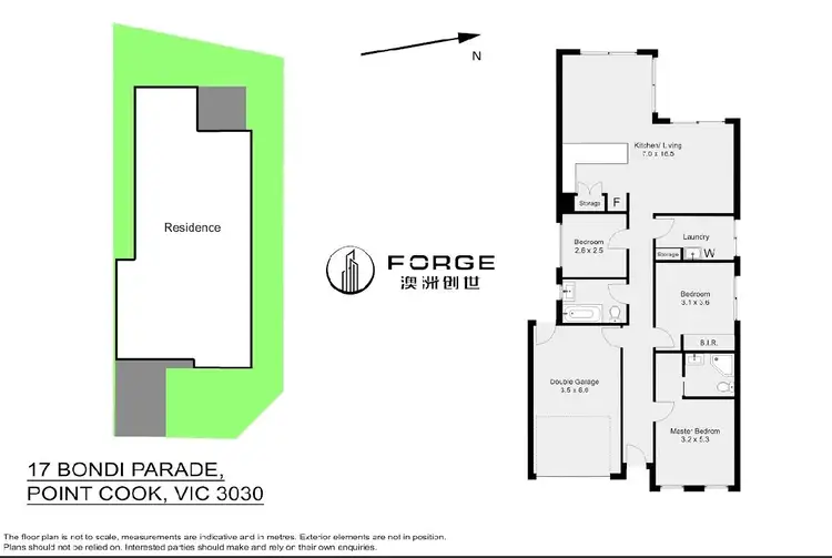 Floorplan of Homely house listing, 17 Bondi Parade, Point Cook VIC 3030