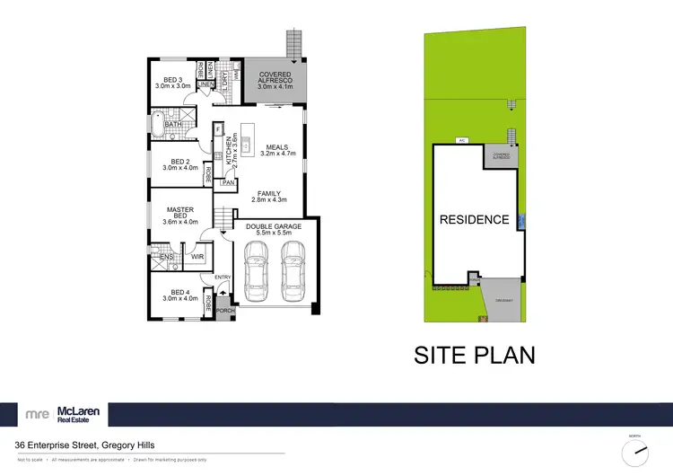 Floorplan of Homely house listing, 36 Enterprise Street, Gregory Hills NSW 2557