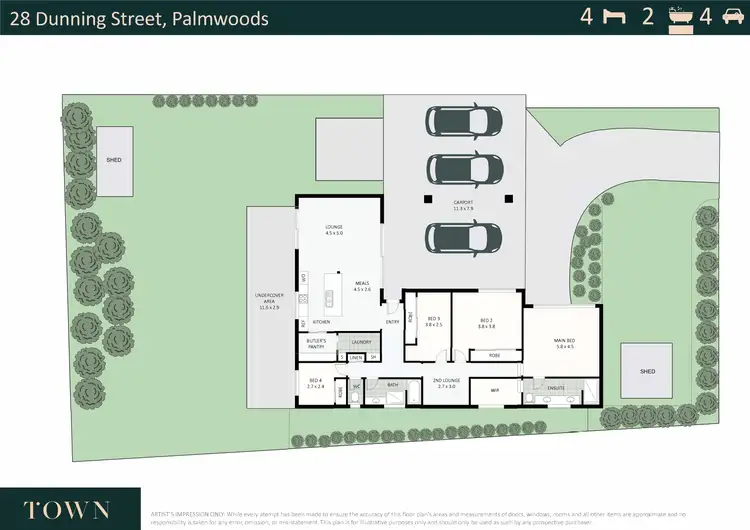 Floorplan of Homely house listing, 28 Dunning Street, Palmwoods QLD 4555
