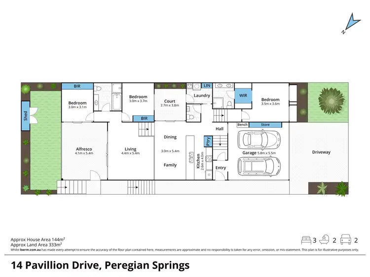 Floorplan of Homely house listing, 14 Pavilion Drive, Peregian Springs QLD 4573