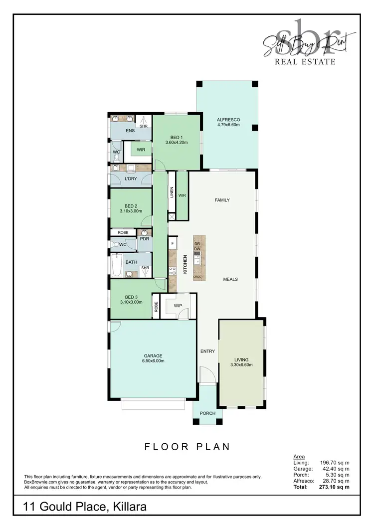 Floorplan of Homely house listing, 11 GOULD PLACE, Killara VIC 3691