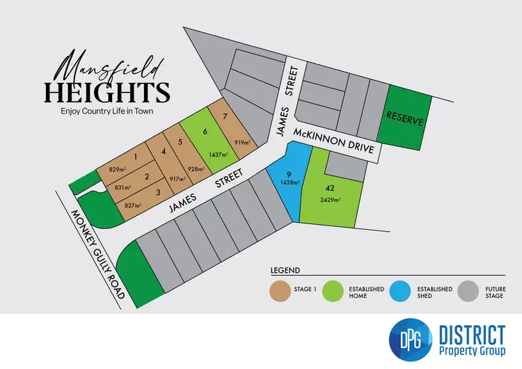 Floorplan of Homely land listing, Lot 1 Mansfield Heights, Mansfield VIC 3722