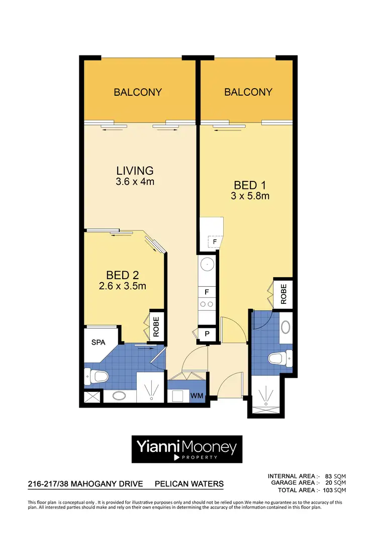 Floorplan of Homely apartment listing, 38 Mahogany Drive, Pelican Waters QLD 4551