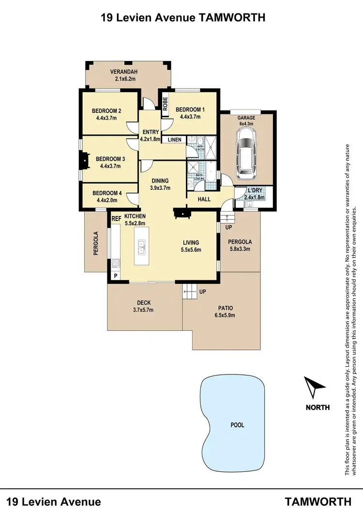 Floorplan of Homely house listing, 19 Levien Avenue, East Tamworth NSW 2340